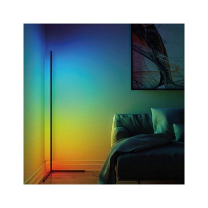 LED podna svjetiljka KSIX SmartLED, kutna, 140cm, 12W, 450 lumena, daljinski, WiFi