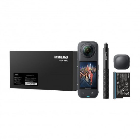 Sportska digitalna kamera INSTA360 X5, 8K, crna, Starter Bundle