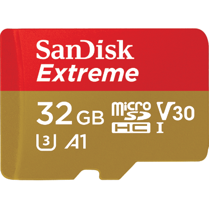 Memorijska kartica SANDISK, micro SDHC Extreme, 32GB, SDSQXAF-032G-GN6MA, class 10, V30 UHS-I, 100MB/s + SD Adapter