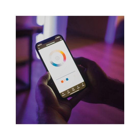 LED podna svjetiljka KSIX SmartLED, kutna, 140cm, 12W, 450 lumena, daljinski, WiFi