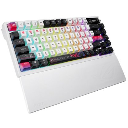 Tipkovnica ASUS ROG Azoth X, RGB, mehanička, ROG NX switch, bežična, US Layout, crno-bijela, USB