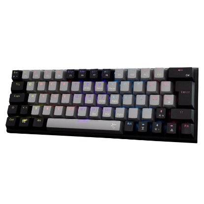 Tipkovnica WHITE SHARK GK-002722V2 Wakizashi-2, RGB, plavi switch, mehanička, UK/HR, crno-siva