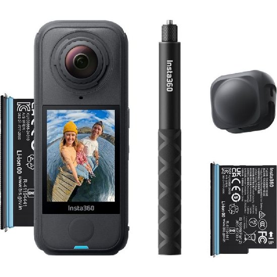 Sportska digitalna kamera INSTA360 X4 Air, 8K, crna, Starter Bundle