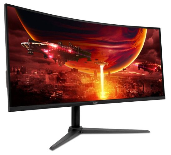 Gaming monitor 34" ACER Nitro ED340CURX0 UM.CE0EE.009, UWQHD, VA, 200Hz, 1ms, 250cd/m2, FreeSync, zakrivljeni, zvučnici, crni