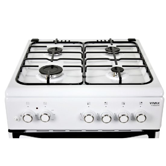 Plinski štednjak VIVAX HOME FC-40602IS WH, 4x plin, energetski razred A, bijeli