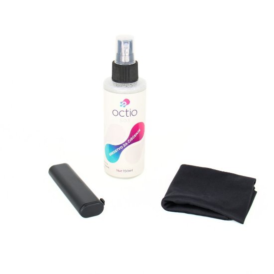 Sredstvo za čišćenje OCTIO S03, za ekrane, krpica, četkica, sprej, 150ml