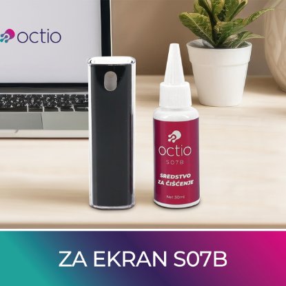 Sredstvo za čišćenje OCTIO S07B, za čišćenje ekrana, 30ml