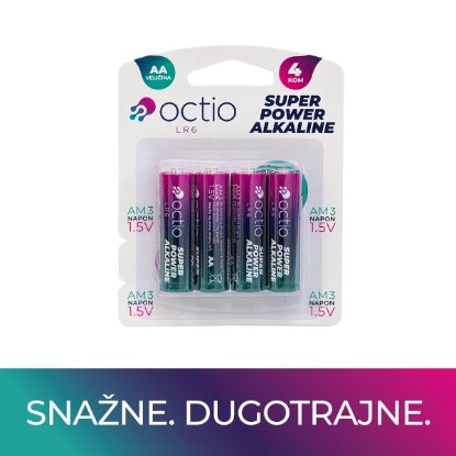 Baterije OCTIO LR6 AA, 4 komada