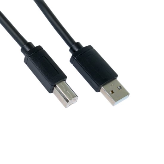 Kabel OCTIO USB-A (M) na USB-B (M), za printer, crni, 1.8m