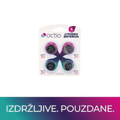 Baterije OCTIO CR2032 4B, 4 komada