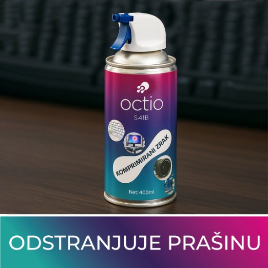 Sredstvo za čišćenje OCTIO S41B, komprimirani zrak, 400ml