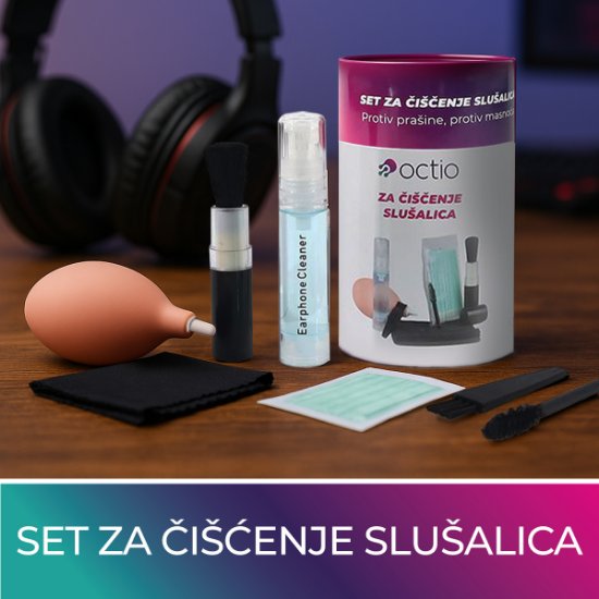 Sredstvo za čišćenje OCTIO S50, set za čišćenje slušalica