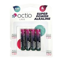 Baterije OCTIO LR03 AAA, 4 komada