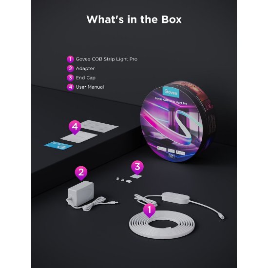 LED traka GOVEE Cob Strip Light, 3M
