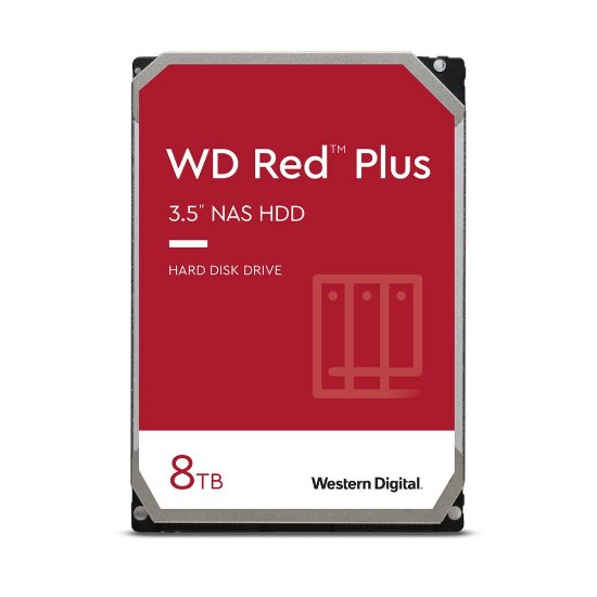 Tvrdi disk 8TB WESTERN DIGITAL Red Plus, WD80EFPX, SATA3, 256MB cache, 5400 okr./min, 3.5", za desktop