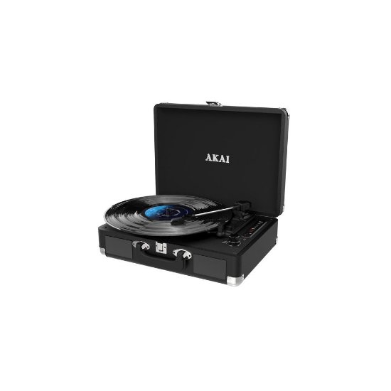 Gramofon AKAI ATT-18BT, USB, BT, ugrađeni zvučnici, crni