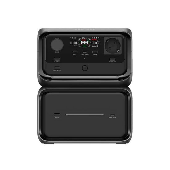 Energetska stanica ECOFLOW River 3 Max Plus, 600W, crna