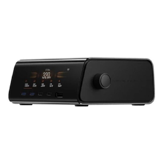 Docking station ECOFLOW Rapid Pro, priključna stanica 4× USB-C, 1× USB-A, 320 W, GaN, crni