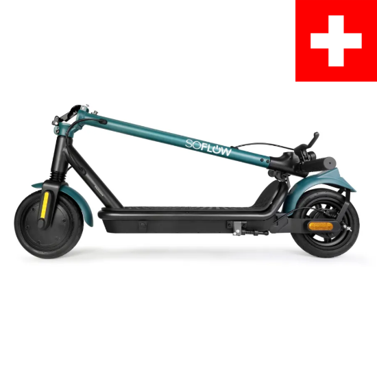 Električni romobil SOFLOW SO2 Zero, autonomija do 20km, brzina 25km/h, kotači 8,5",do 120 kg, crno-plavi