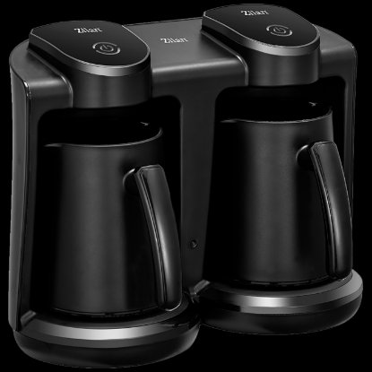 Aparat za tursku kavu ZILAN ZLN1291, 400 W+400 W, 250 ml+250 ml, 8 šalica, crni