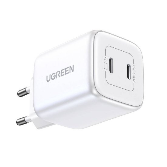Kućni punjač UGREEN Nexode Mini, 45W, 2xUSB-C, bijeli