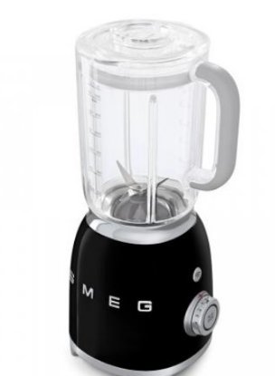 Blender SMEG BLF01BLEU, 800 W, 1,5 L, crni