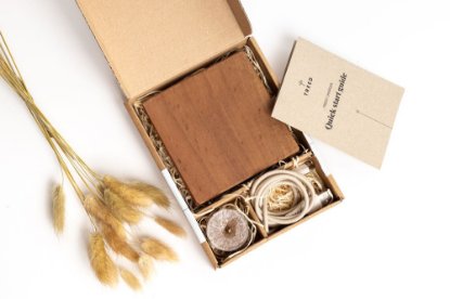 Bežični punjač TREED Dark Walnut Qi, 15W, MagSafe