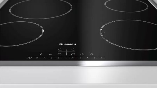 Ugradbena ploča BOSCH PKE645FP1E, električna, 60 cm, 4 polja, staklokeramika, crna