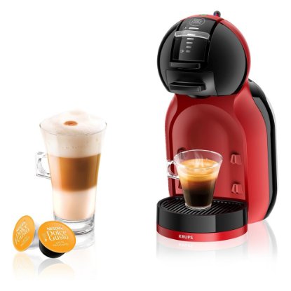 Aparat za kavu KRUPS KP123H10, Dolce Gusto Mini Me, crno-crveni
