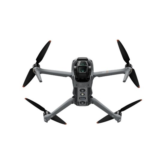 Dron DJI Air 3S (DJI RC-N3), 4K UHD kamera, 3-axis gimbal, vrijeme leta do 45min, upravljanje daljinskim upravljačem, sivi