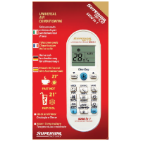 Univerzalni daljinski upravljač za klima uređaje SUPERIOR RC AirCo, 6000 kodova
