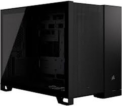 Kućište CORSAIR 2500D Airflow Dual chamber, RGB, window, MIDI, ATX, crno, bez napajanja