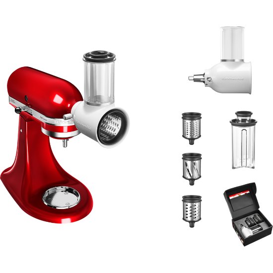 Komplet nastavaka KITCHENAID 5KSM2FPPC, cjedilo za voće i povrće, za mljevenje hrane, za ribanje/sjeckanje