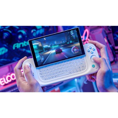 Igraća konzola ANTEC Core HS, 6" IPS FHD, Ryzen 7 7840U, 16GB LPDDR5X, 512GB, tipkovnica, bijela