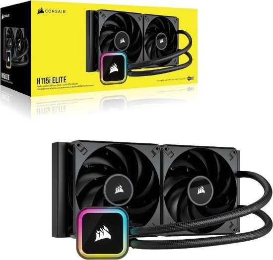 Vodeno hlađenje CORSAIR iCUE H115i Elite RGB, za Intel i AMD