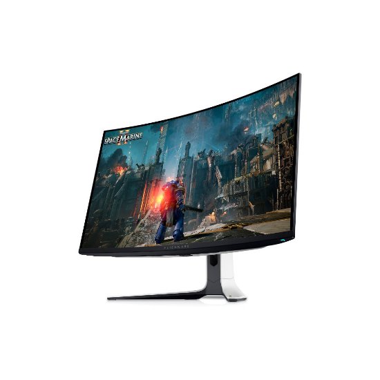Gaming monitor 32" DELL Alienware AW3225QF, 4K UHD, OLED, 240Hz, 0,03ms, 250cd/m2, G-Sync, zakrivljeni, crno-bijeli