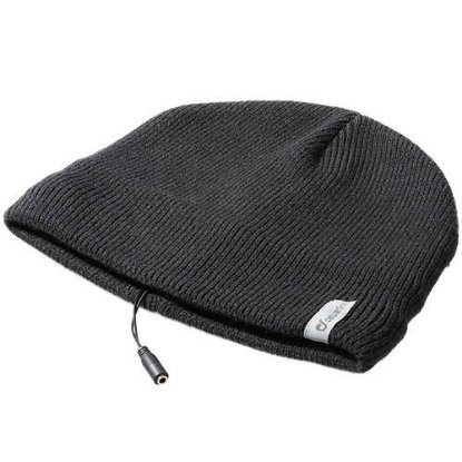 Glazbena zimska kapa CELLULARLINE, crna