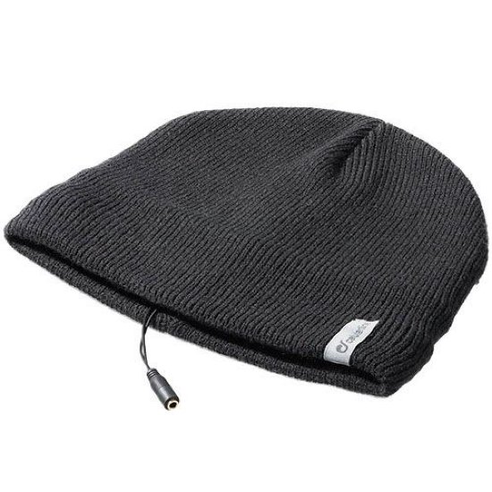 Glazbena zimska kapa CELLULARLINE, crna