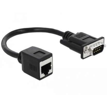 Adapter DELOCK, Serial RS-232 DB9 (Ž) na RJ45 (Ž), 20 cm