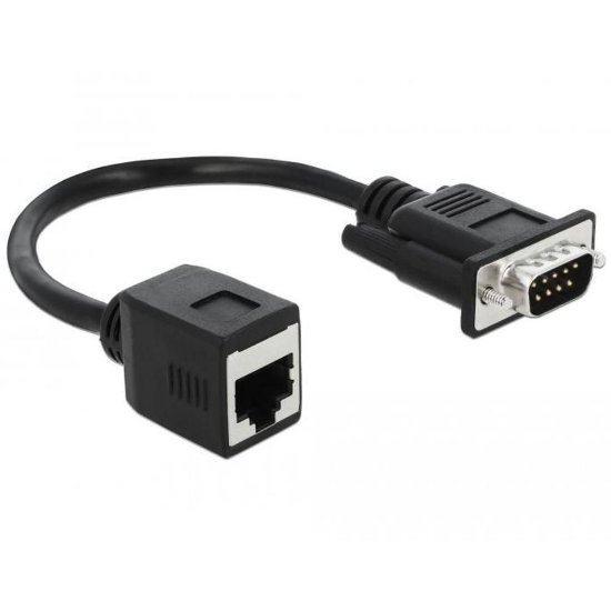 Adapter DELOCK, Serial RS-232 DB9 (Ž) na RJ45 (Ž), 20 cm