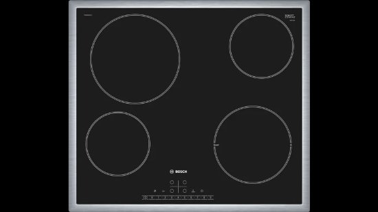 Ugradbena ploča BOSCH PKE645FP1E, električna, 60 cm, 4 polja, staklokeramika, crna