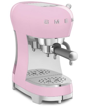 Aparat za kavu SMEG ECF02PKEU, 1350 W, 15 bara, 1,1 l, roza