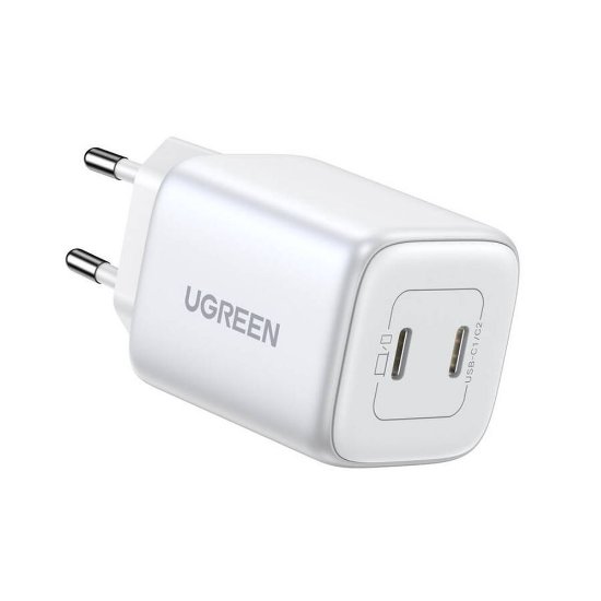 Kućni punjač UGREEN Nexode Mini, 45W, 2xUSB-C, bijeli