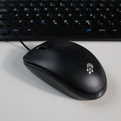 Miš OCTIO M100U, crni, USB