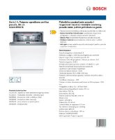 Ugradbena perilica posuđa BOSCH SGV4HVX37E, 60 cm, 13 kompleta, energetski razred E