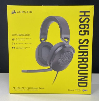 OPEN BOX - Slušalice CORSAIR HS65 Surround Gaming Wireless, bežične, mikrofon, crne