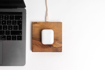 Bežični punjač TREED Dark Walnut Qi, 15W, MagSafe