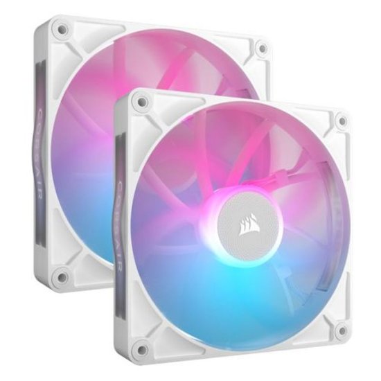 Ventilator CORSAIR iCUE LINK RX140 RGB, PWM, 140mm, 1700 okr/min, Dual Pack, bijeli