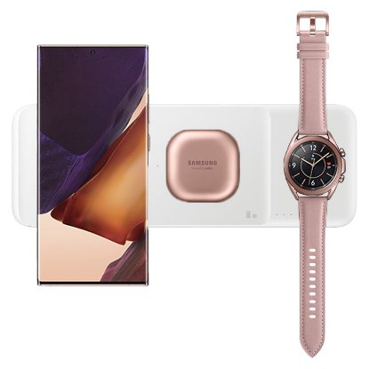 Bežični punjač SAMSUNG Trio za pametni telefon ili pametni sat, bijeli