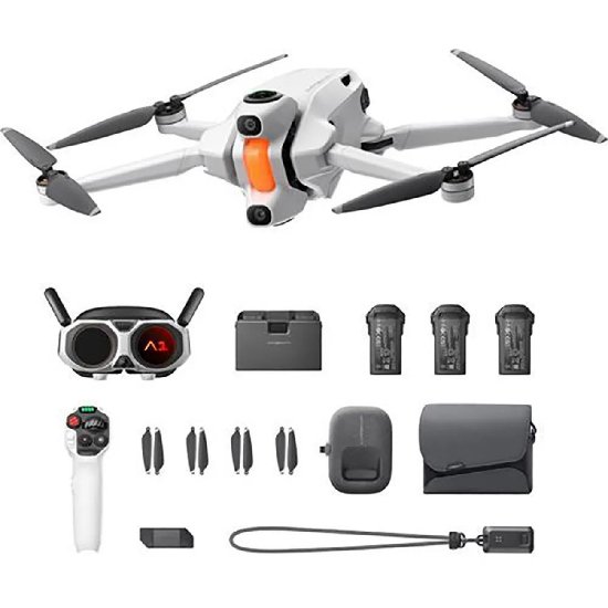 Dron ANTIGRAVITY A1 Infinity Bundle, 8K UHD kamera, vrijeme leta do 24min, upravljanje daljinskim upravljačem, sivi